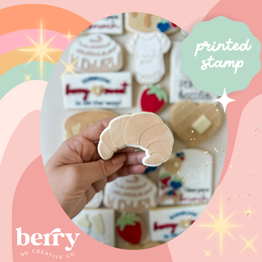 Croissant Brunch Stamp and matching cutter