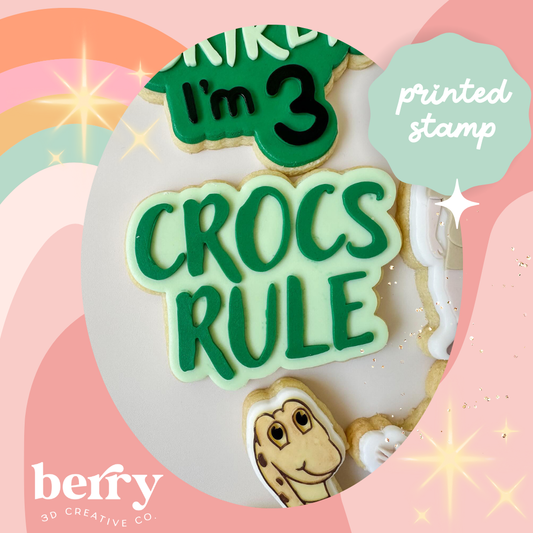 Crocs Rule Stamp and matching cutter