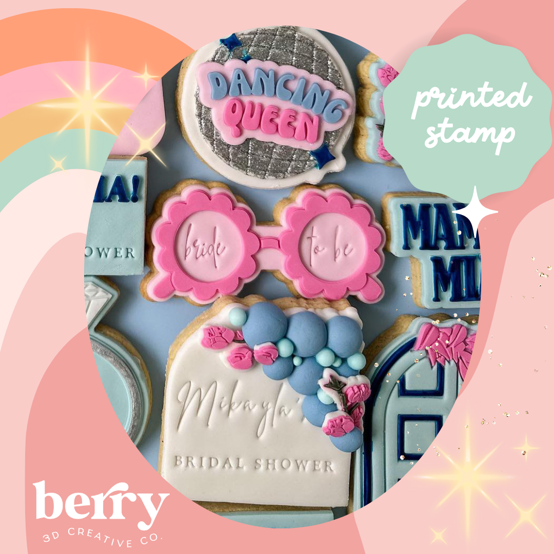 Flower glasses and matching cutter