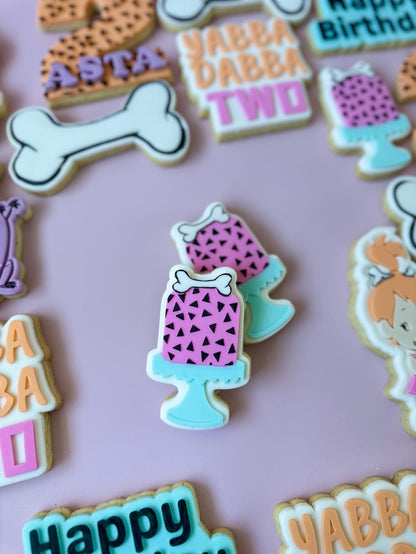 Yabba Dabba Doo Cake debosser and matching cutter