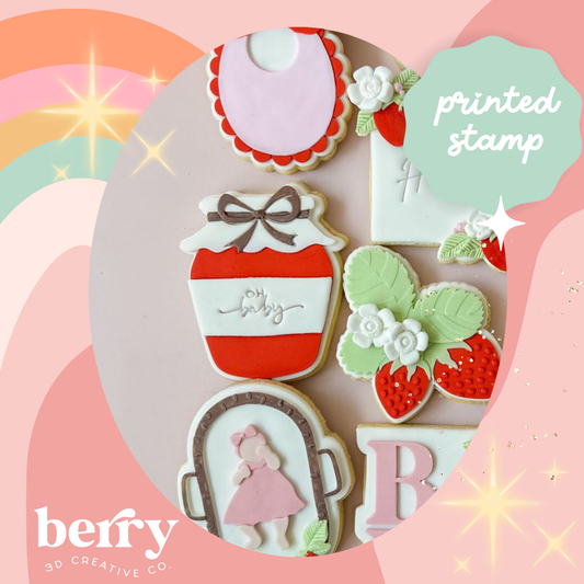 Mason Jar with bow stamp and matching cutter