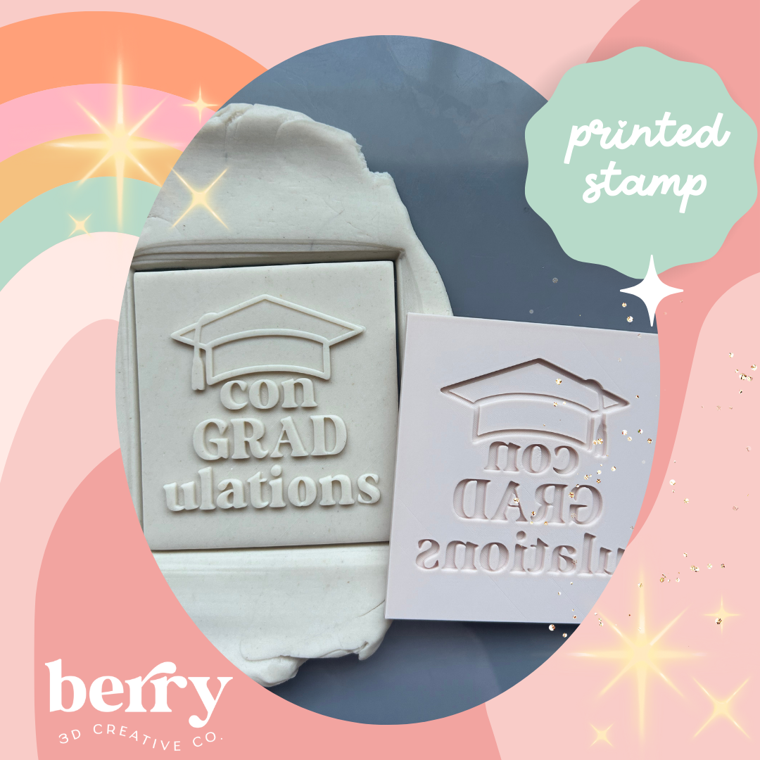 conGRADulations Stamp and matching cutter
