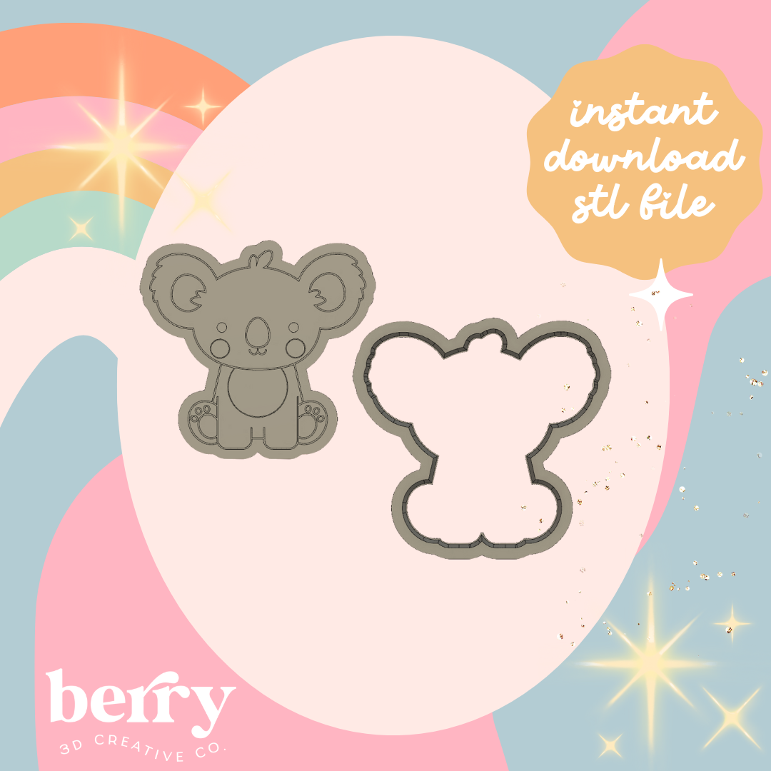 Koala Stamp and cutter STL file