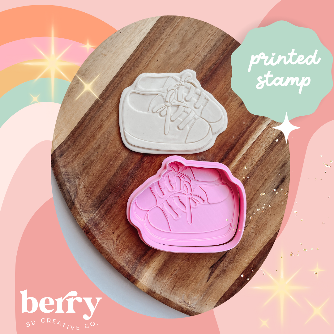 Baby shoes/ Booties embosser with matching cutter