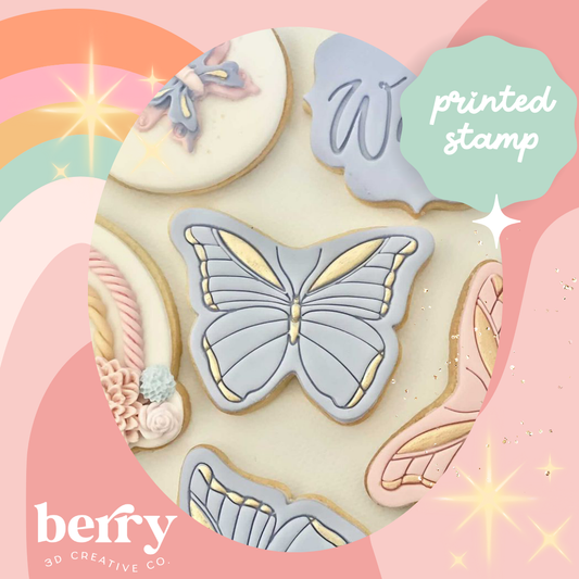 Beautiful Fine Lined Butterfly Embosser