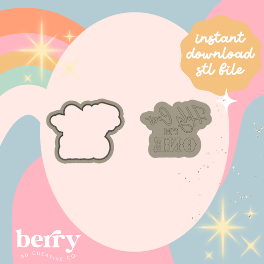 Holy Cow I’m One Cutter and Stamp stl file