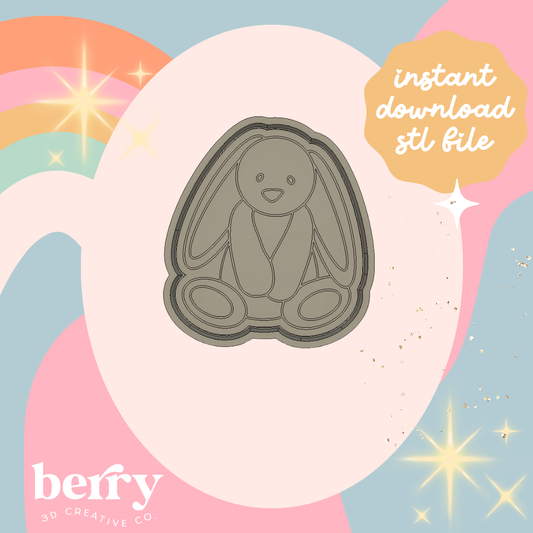 The Amity Bunny Cookie Cutter and Stamp stl file