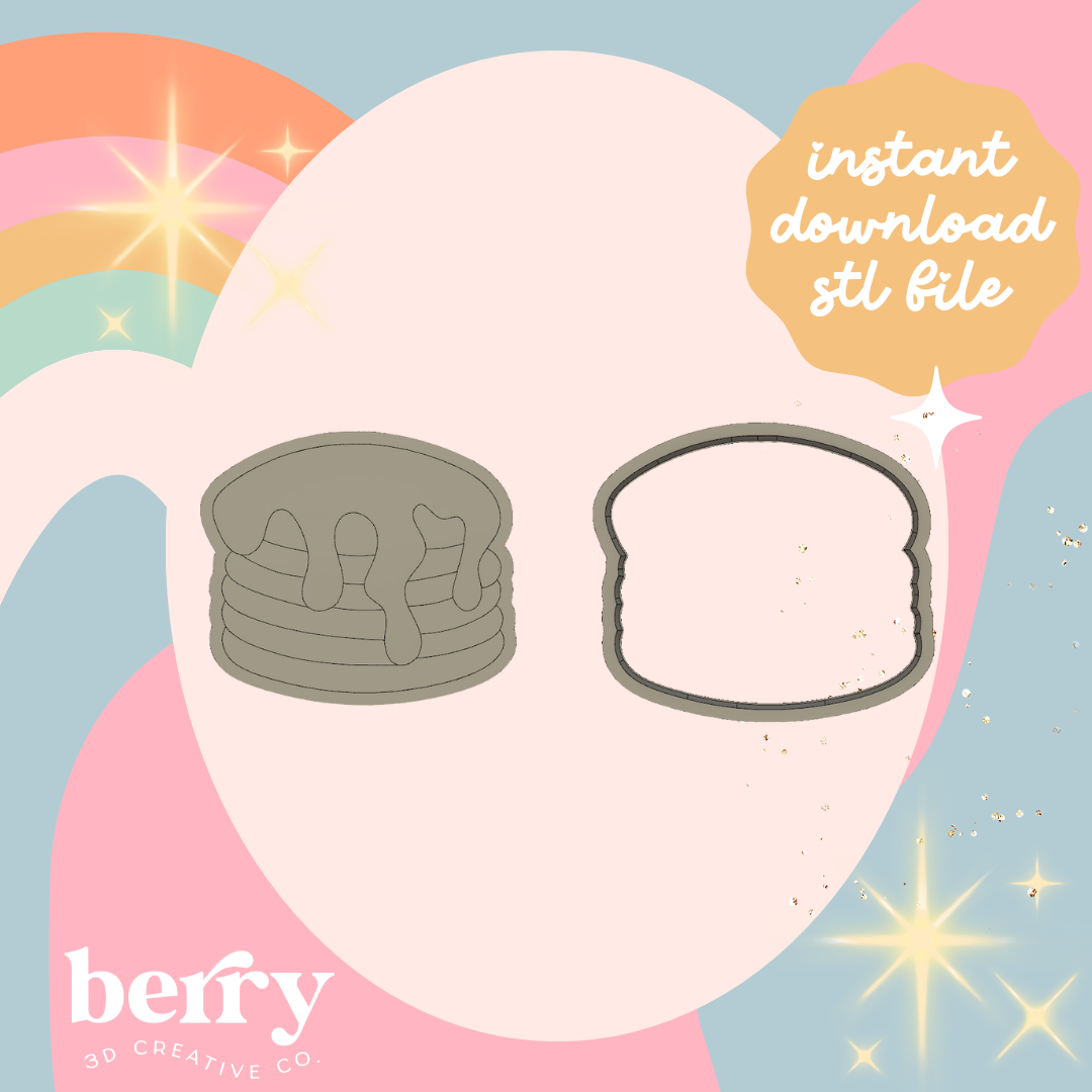 Pancakes cutter and Stamp stl file