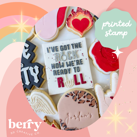 I've got the rock now were ready to roll debosser and matching cutter