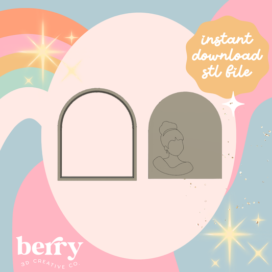 Princess Arch Cookie Cutter and Stamp STL file