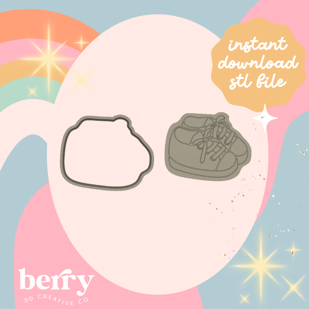 Baby Shoes/ Booties Cutter and Stamp stl file