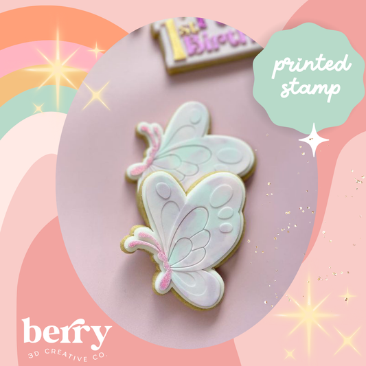 Butterfly- Groovy Debosser and matching cutter