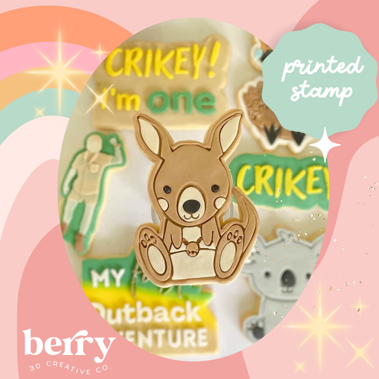 Kangaroo Stamp and matching cutter