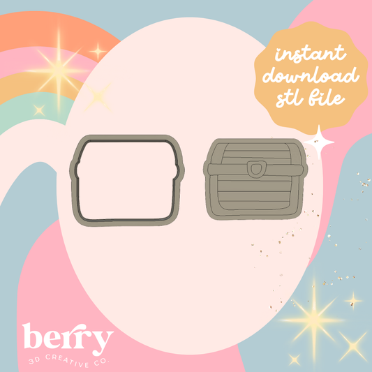 Treasure Chest Cutter and Stamp stl file