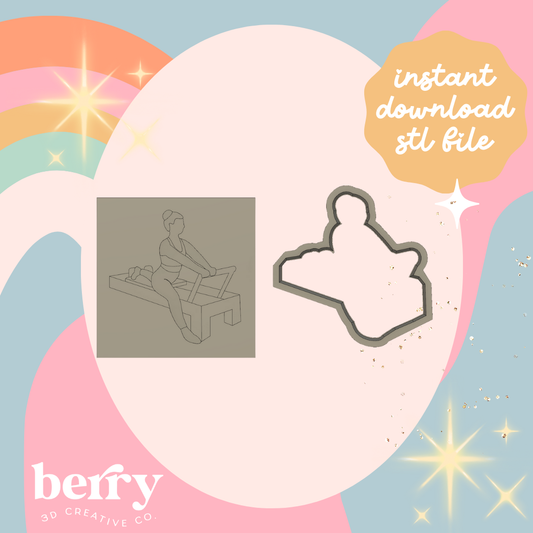 Reformer Pilates Cutter and Stamp stl file