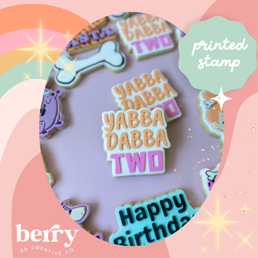 Yabba Dabba Two debosser and matching cutter