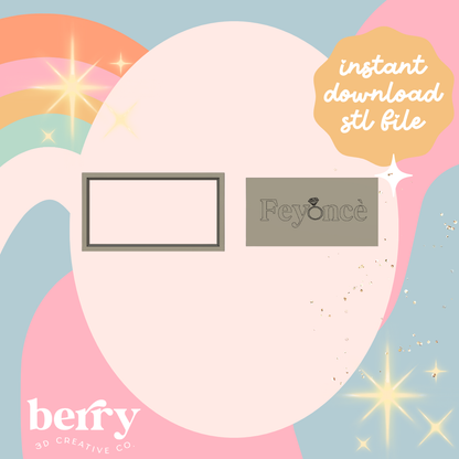 Feyonce Cookie Cutter and Stamp stl file