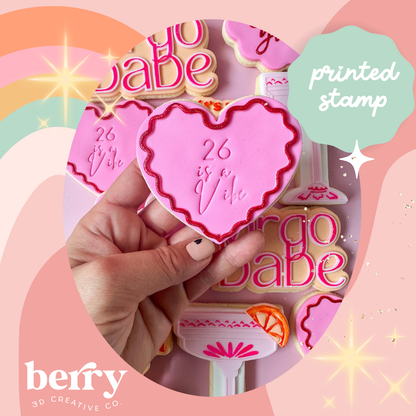 Wavy Heart Debosser and matching cutter