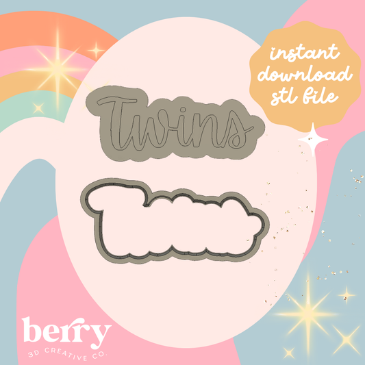 Twins Cutter and Stamp stl file