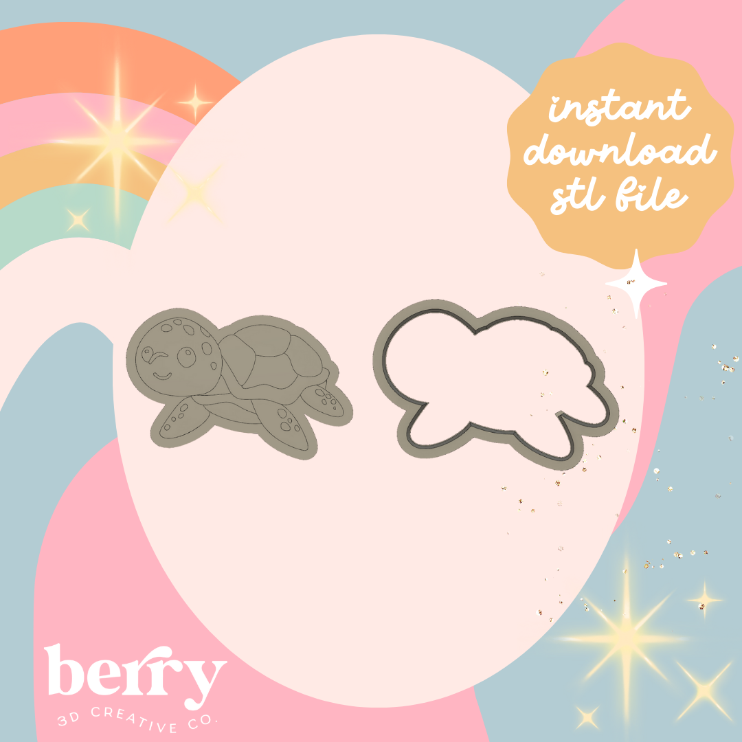 Turtle Cutter and Stamp stl file