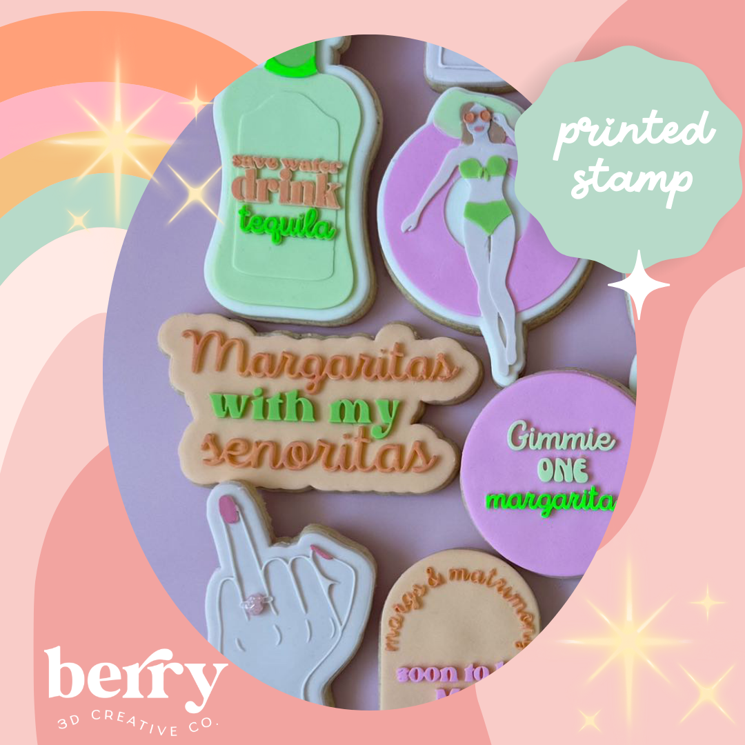 Margarita's with my Señorita's Debossed Stamp and matching cutter