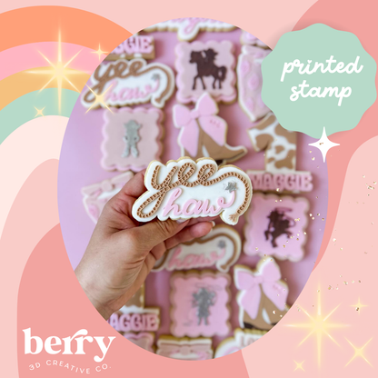 Yee Haw Stamp and matching cutter