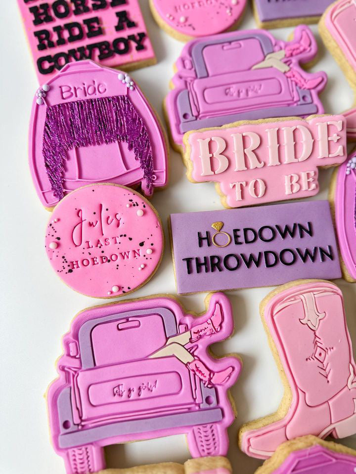 Hoedown Throwdown Debosser with matching cookie cutter