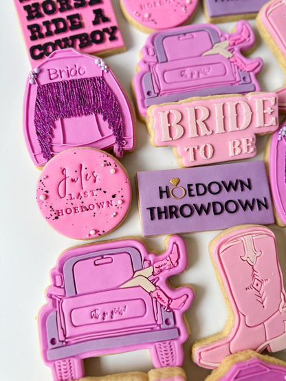 Hoedown Throwdown Debosser with matching cookie cutter