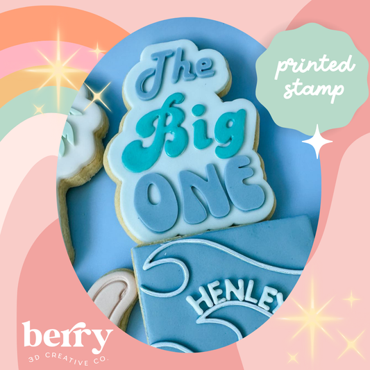 THE BIG ONE (surf themed) Debosser and matching cutter