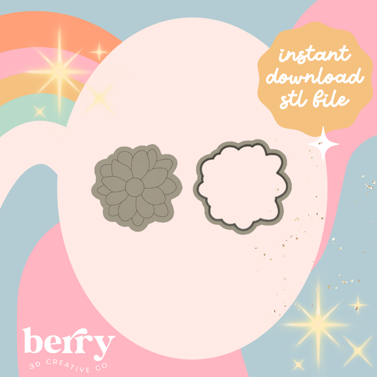 Mishaped Daisy Cutter and Stamp stl file