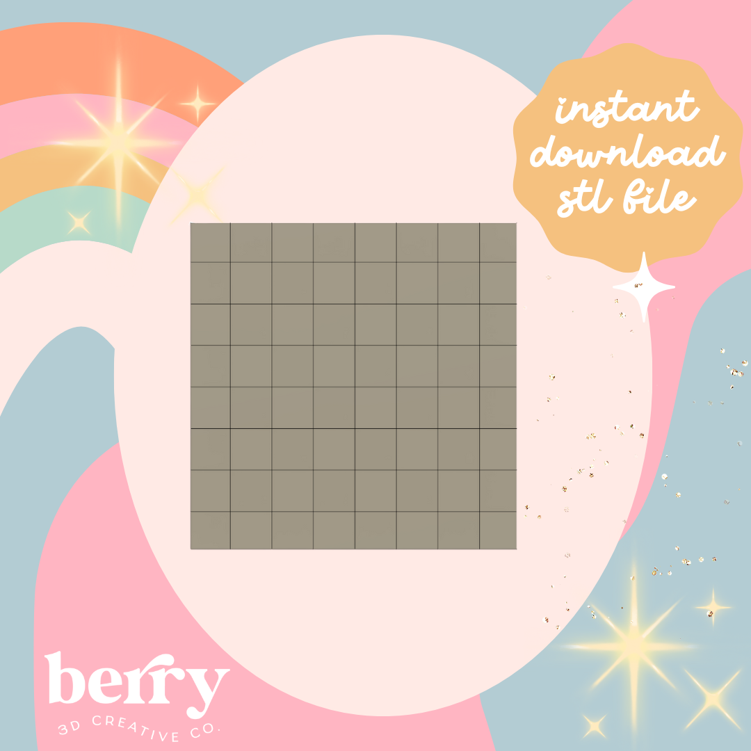 Checker Texture Stamp stl file