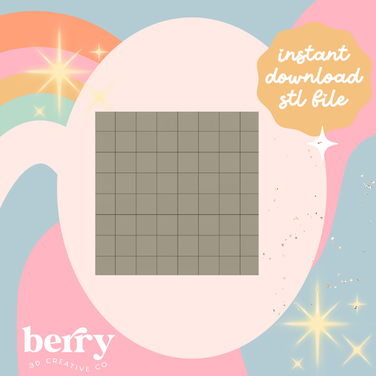 Checker Texture Stamp stl file