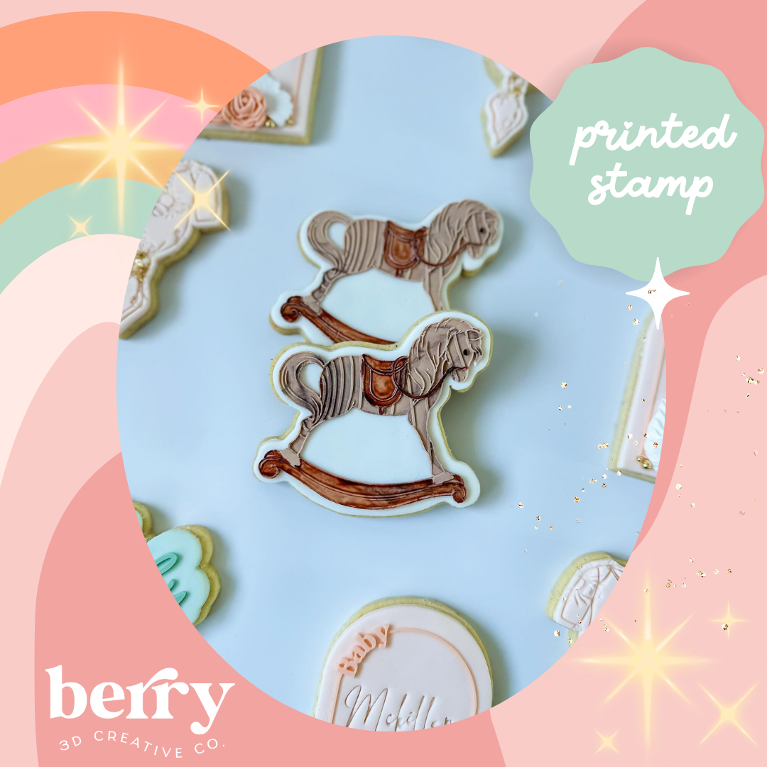 Rocking Horse Stamp and matching cutter