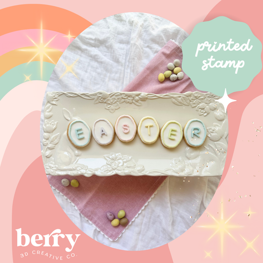 E A S T E R individual oval Stamps and matching cutter - 2026 Easter Collection