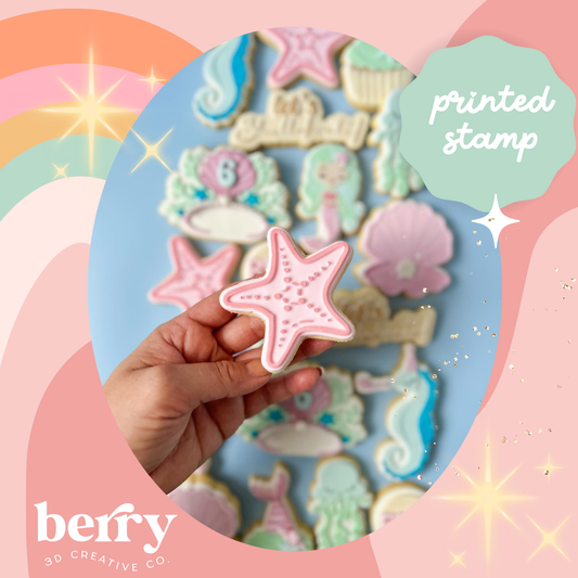 Starfish- Mermaid Collection Stamp and matching cutter