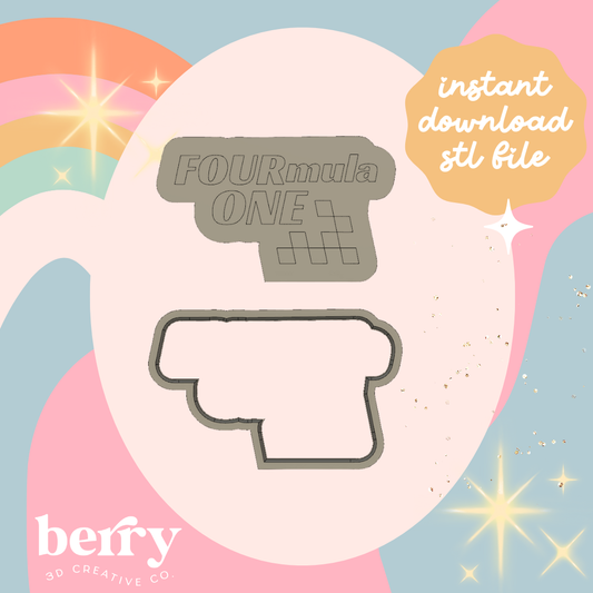 FOURmula One Cutter and Stamp stl file