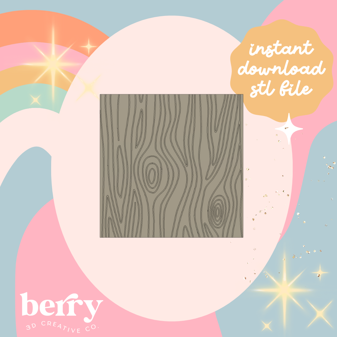 Woodlands Texture Stamp STL file