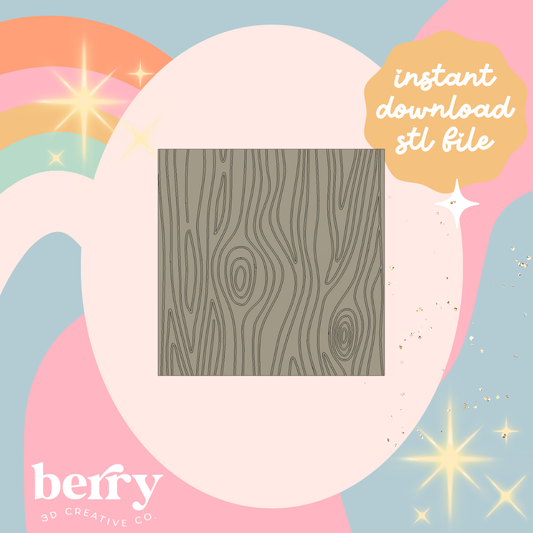 Woodlands Texture Stamp STL file