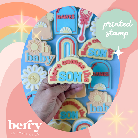 Here Comes the Sun/ Son Debosser and matching cutter