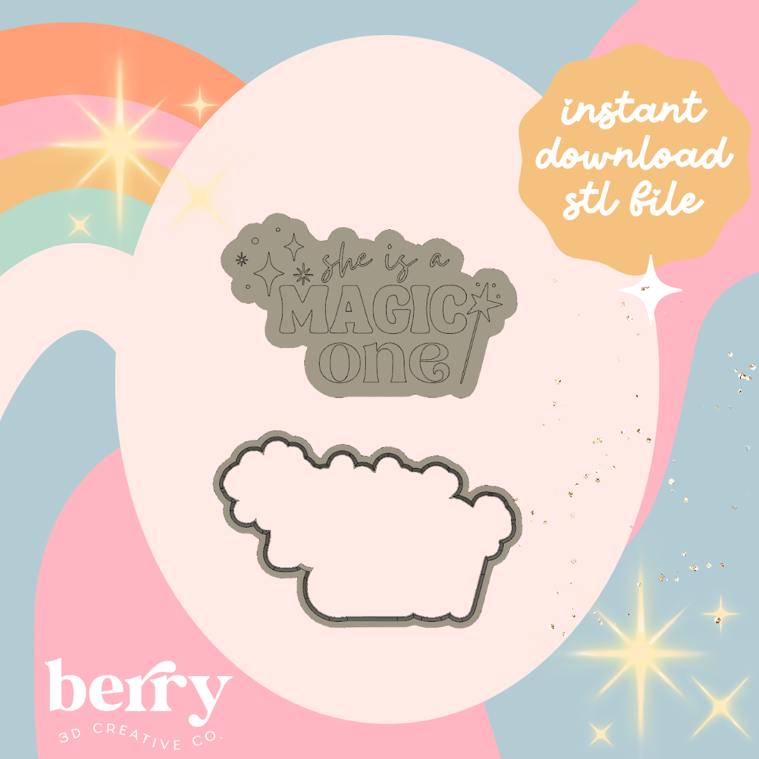 She is a Magic One Cookie Cutter and Stamp stl file