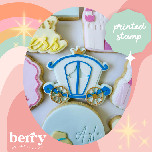 Carriage debosser Stamp with matching Cookie Cutter