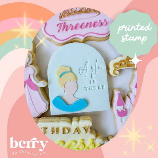 Princess in a arch debosser Stamp with matching Cookie Cutter