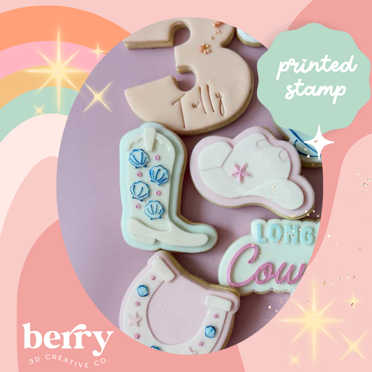 Costal Cowgirl Boot debosser and matching cutter