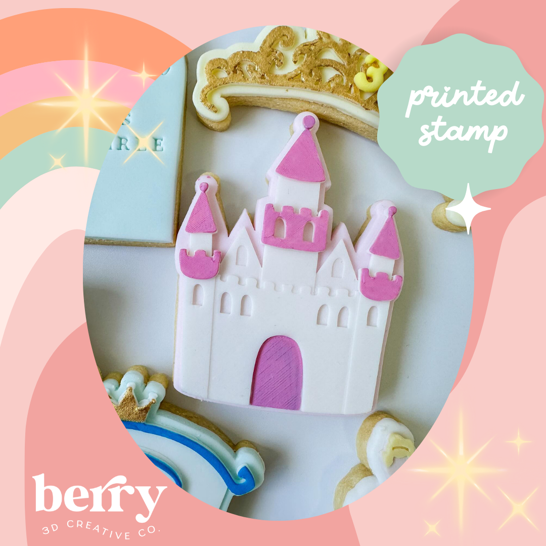 Castle debosser Stamp with matching Cookie Cutter