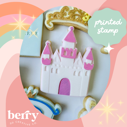 Castle debosser Stamp with matching Cookie Cutter