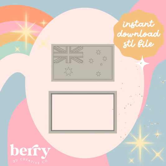 Australia Flag Cutter and Stamp stl file