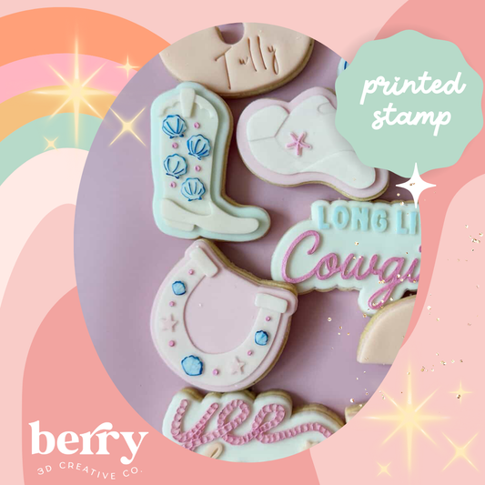 Costal Cowgirl horseshoe debosser and matching cutter