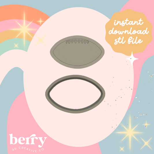 Football Cutter and Stamp stl file