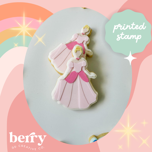 Princess debosser Stamp with matching Cookie Cutter