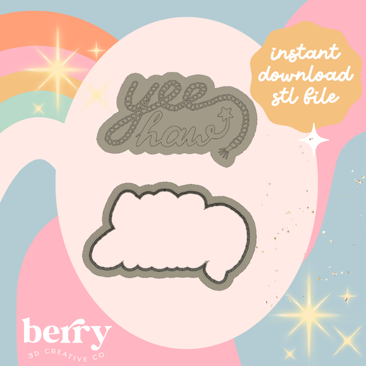 Yee Haw Cutter and Stamp stl file